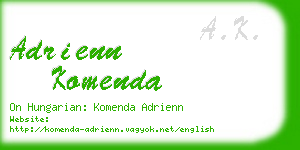 adrienn komenda business card